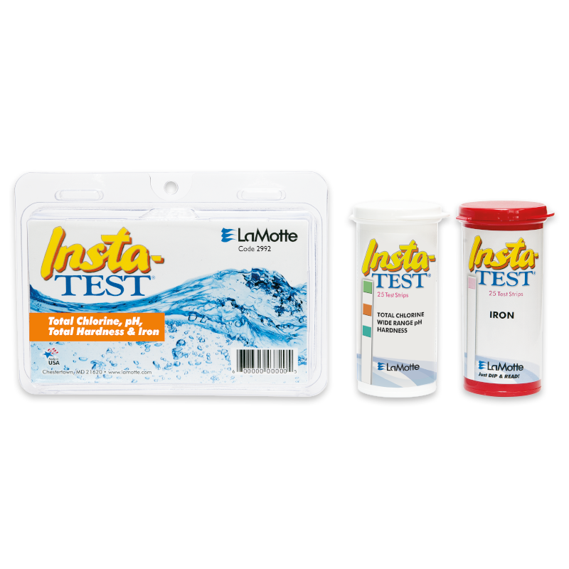 Insta-Test Iron, pH, Hardness, Total Chlorine Test Strips