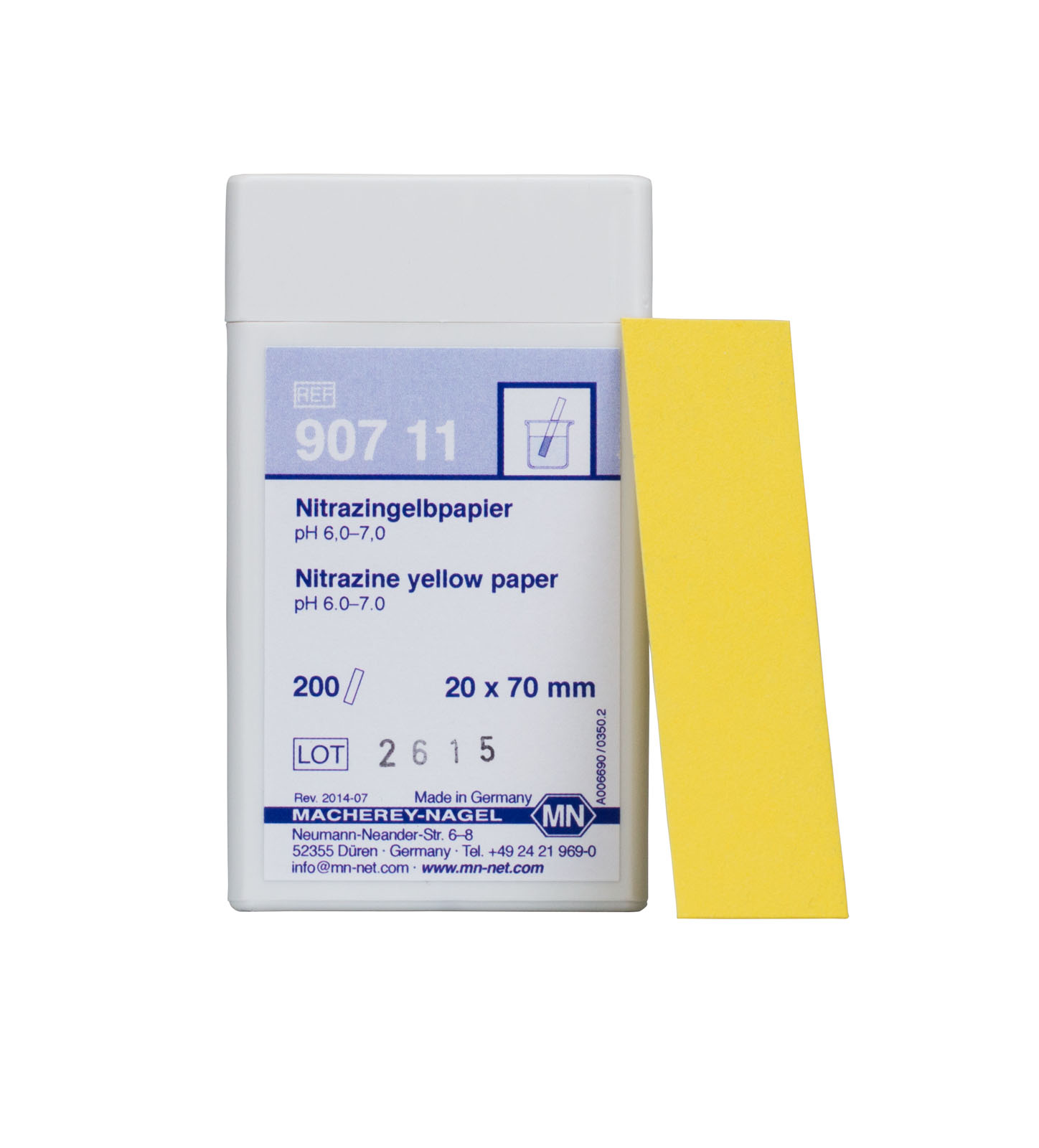 Nitrazine Yellow pH Paper