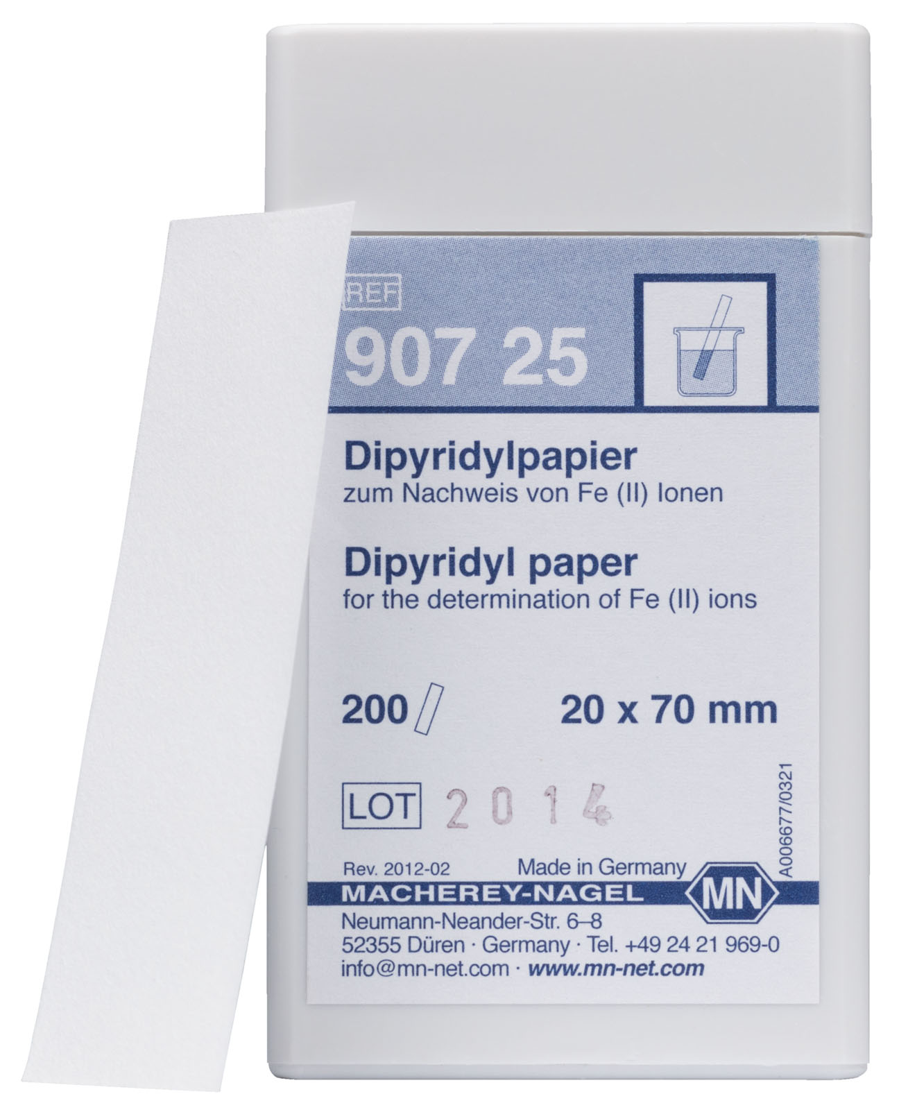 Dipyridyl Test Paper