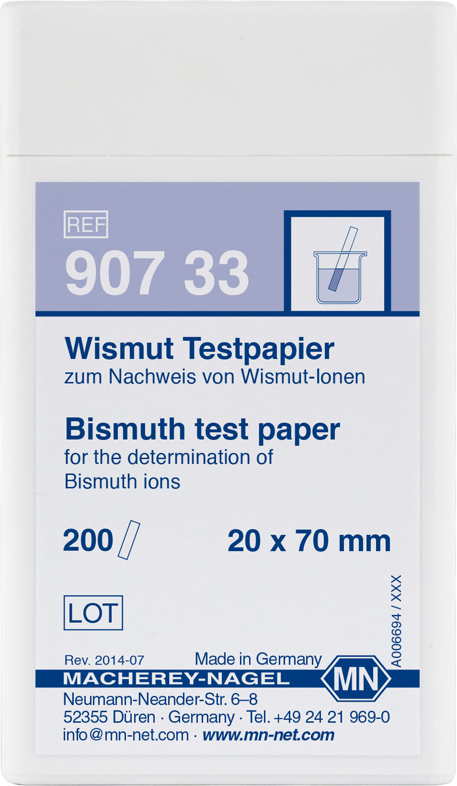 Bismuth Test Paper
