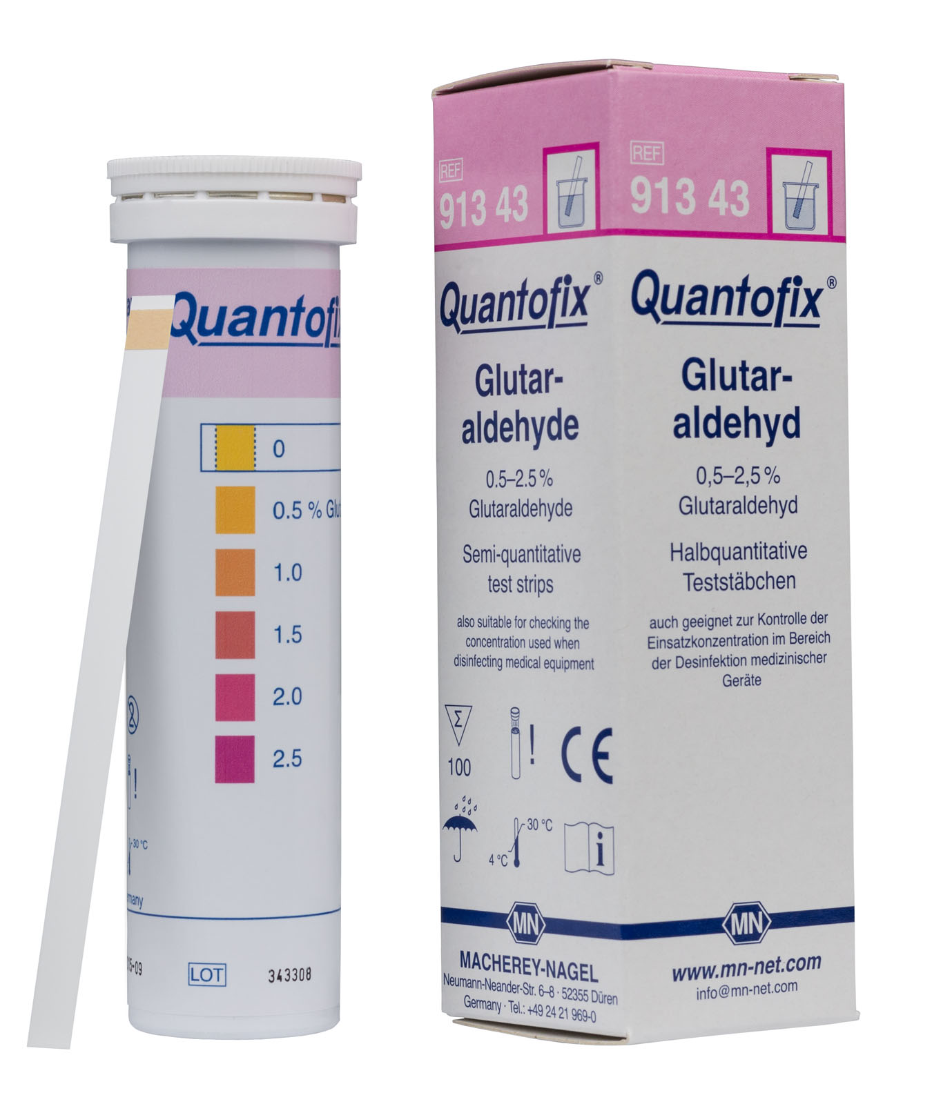 QUANTOFIX® Glutaraldehyde Test Strips
