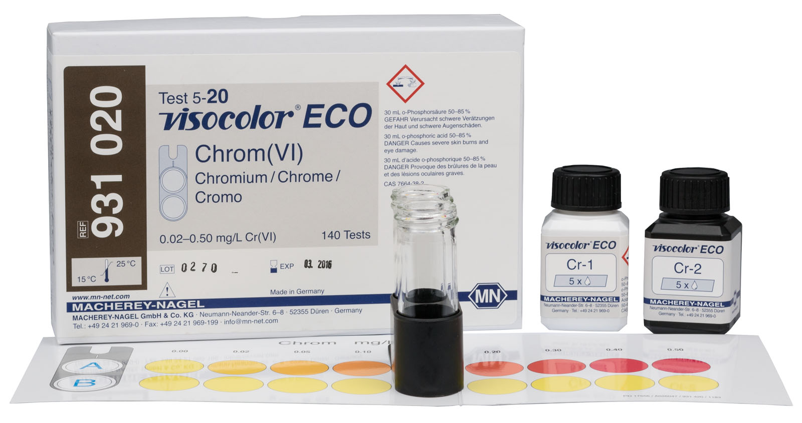 VISOCOLOR® ECO Chromium Test Kit