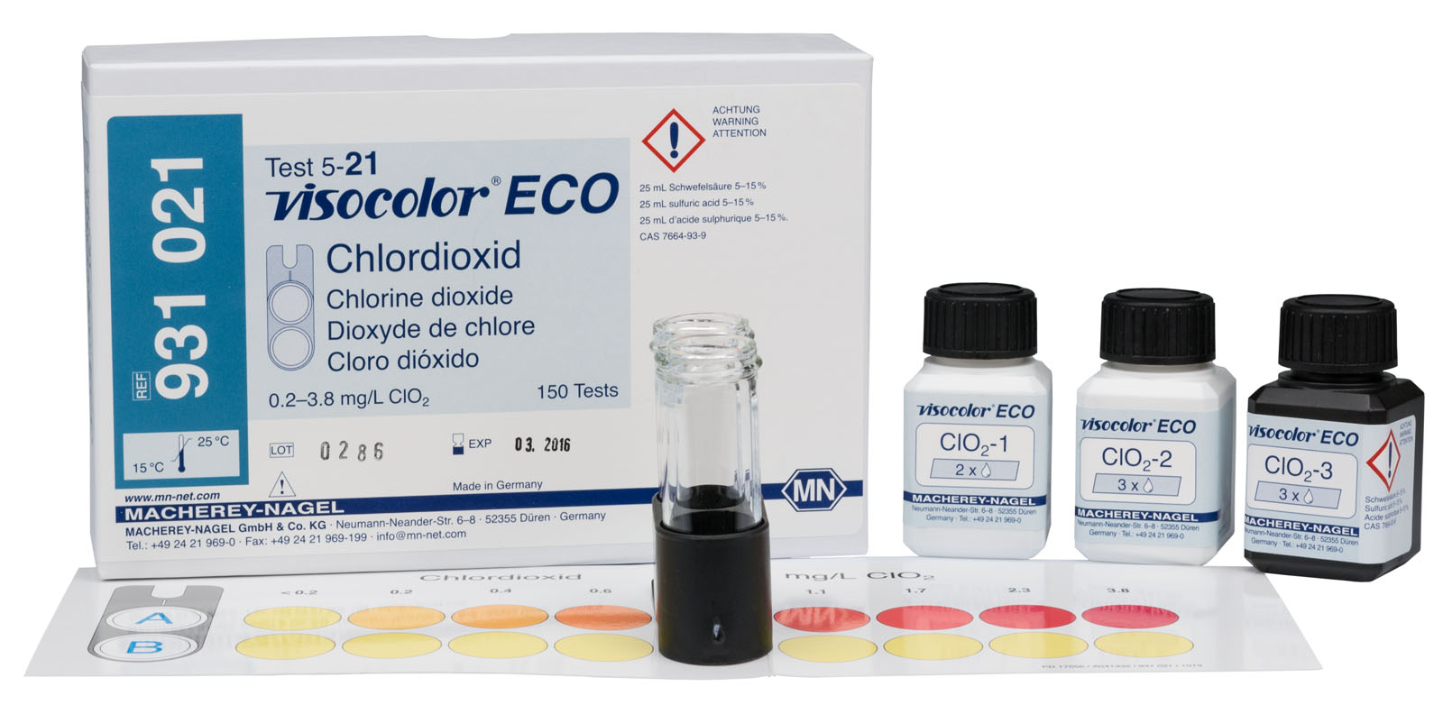 VISOCOLOR® ECO Chlorine Dioxide Test Kit
