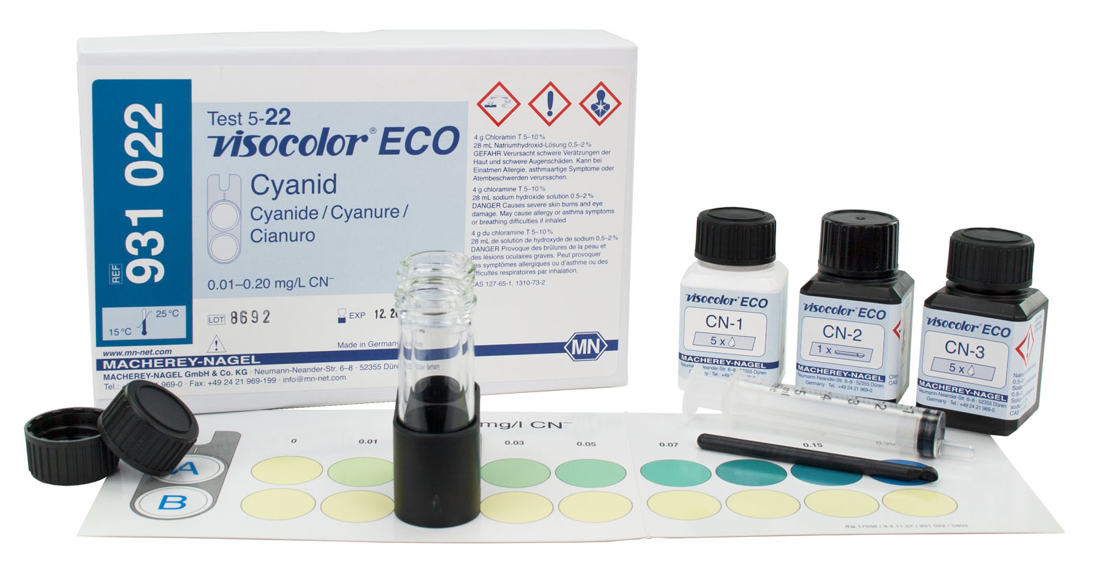 VISOCOLOR® ECO Cyanide Test Kit