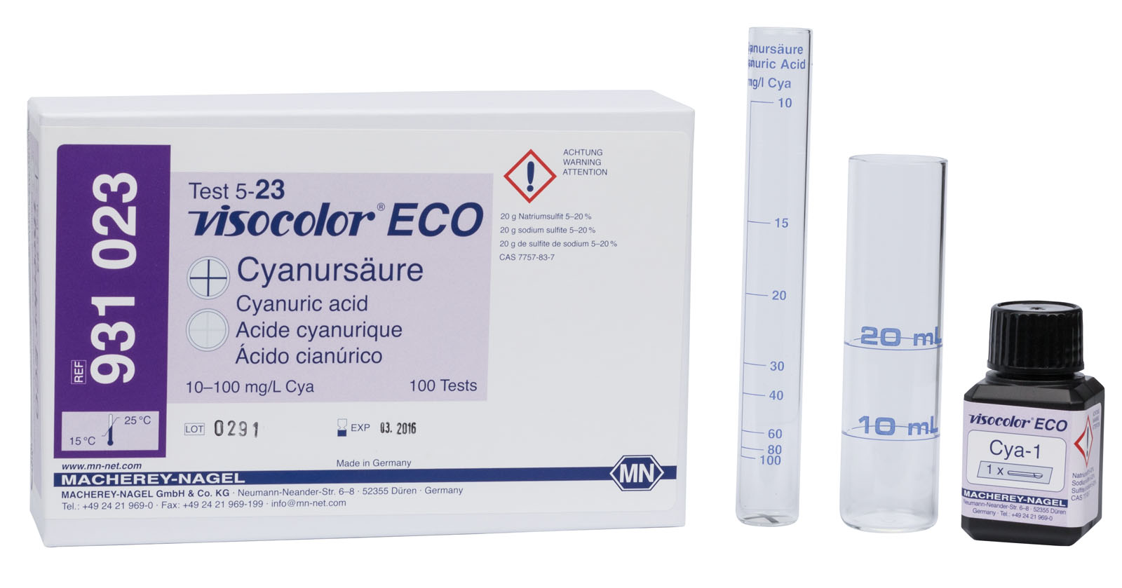 VISOCOLOR® ECO Cyanuric Acid Test Kit