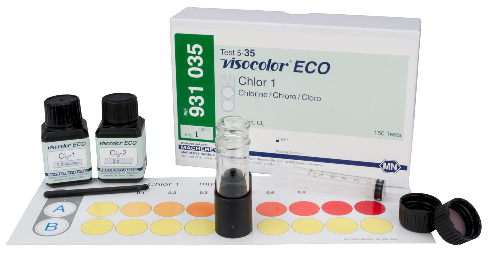 VISOCOLOR® ECO Chlorine Test Kit