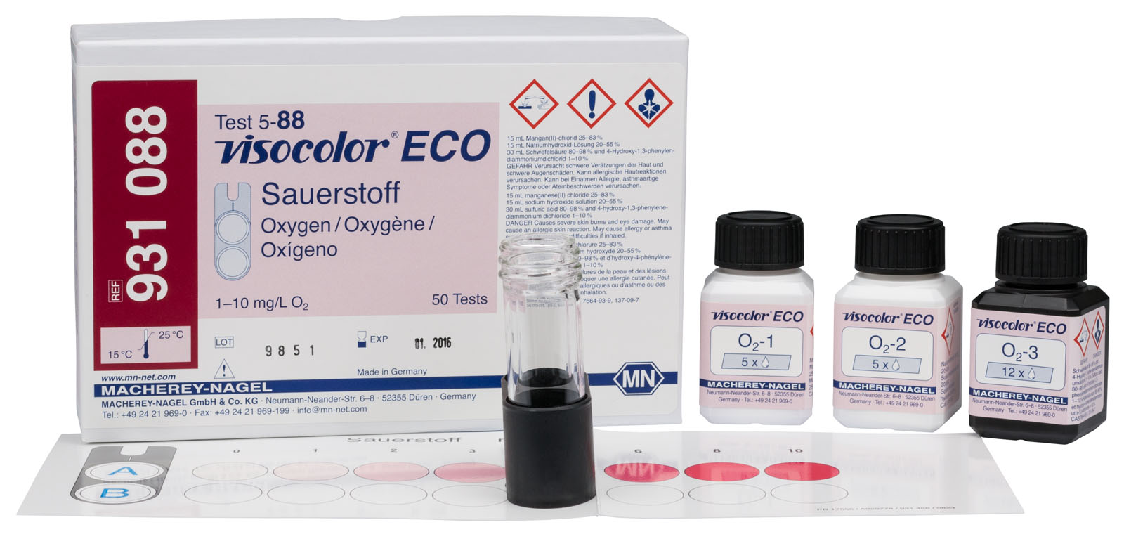 VISOCOLOR® ECO Oxygen Test Kit