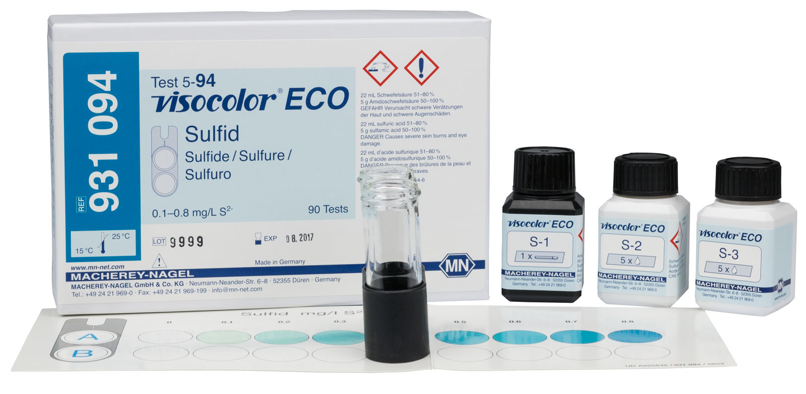 VISOCOLOR® ECO Sulphide Test Kit