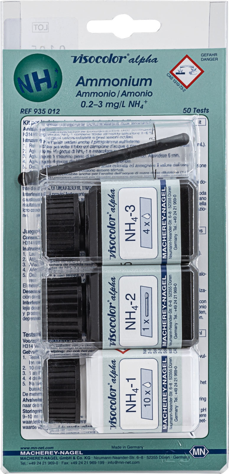 VISOCOLOR® alpha Ammonium Test Kit