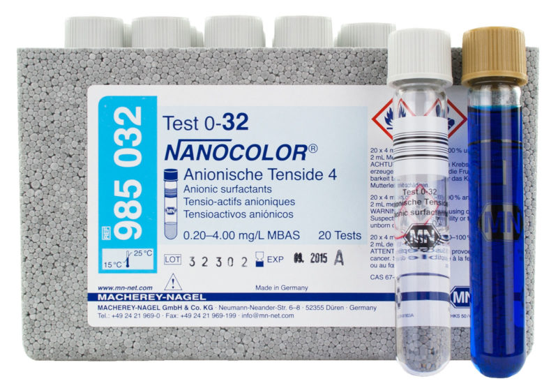 NANOCOLOR® Surfactants Tube Test