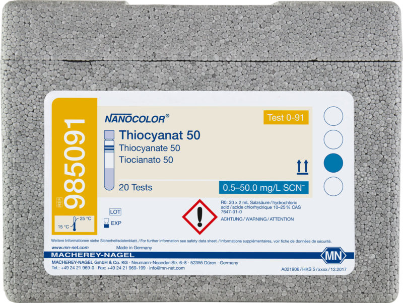 NANOCOLOR® Thiocyanate Tube Test